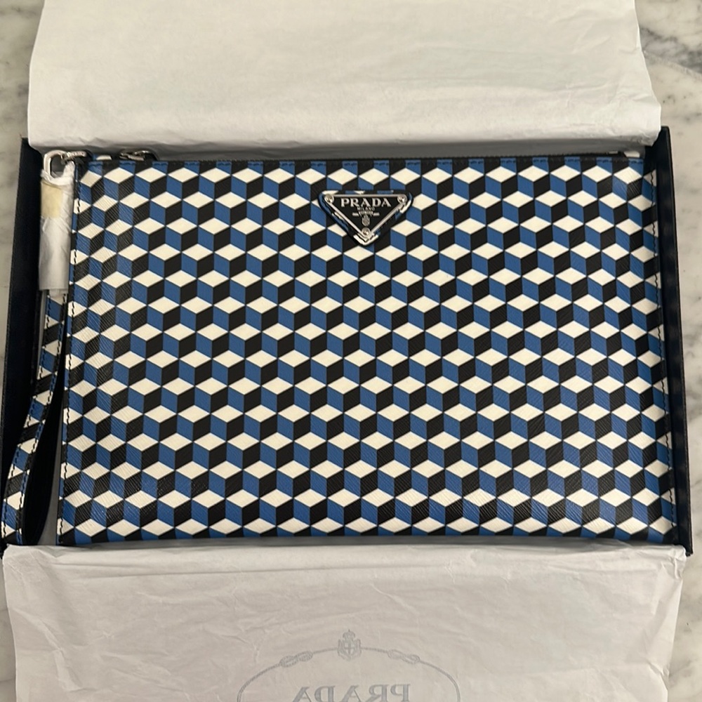 Prada Leather Clutch Bag